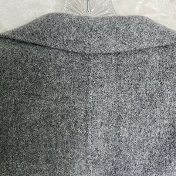 Talbots Women’s Size 10P Natural Fine Wool Jacket Grey/White Light  Organic Chic - Picture 12 of 14